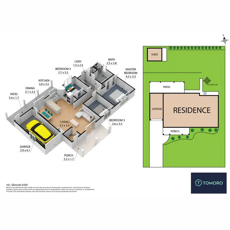 Floorplan of Homely house listing, 161 Glenvale Road, Glenvale QLD 4350