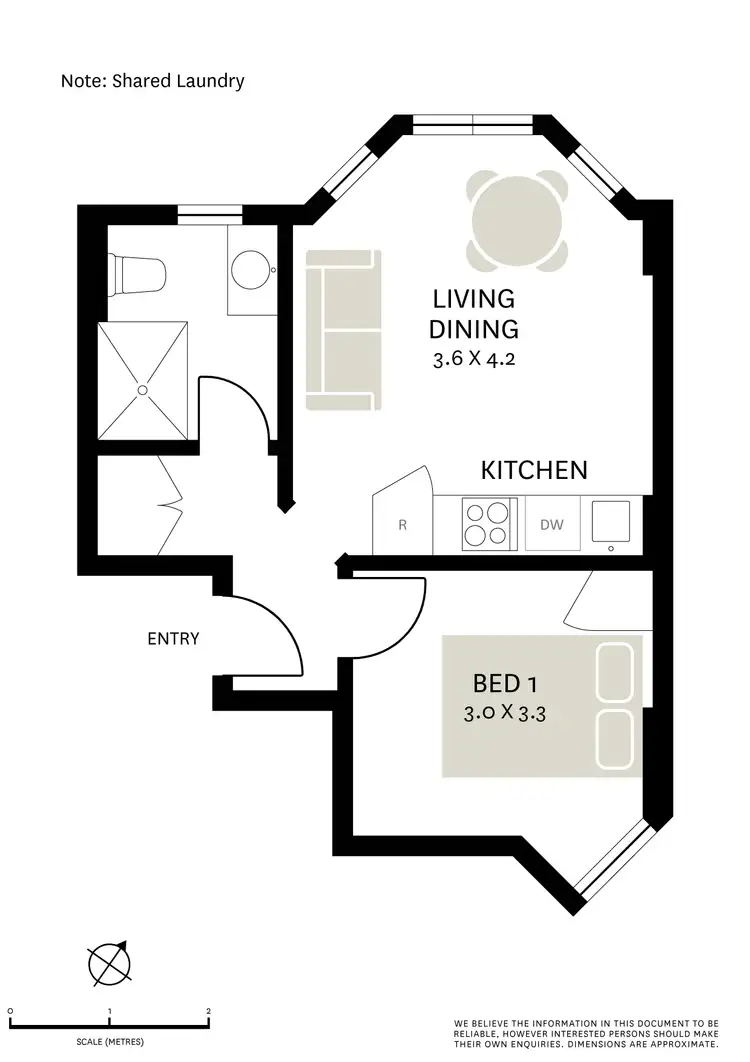 Floorplan of Homely apartment listing, 8/16 Royston Street, Darlinghurst NSW 2010