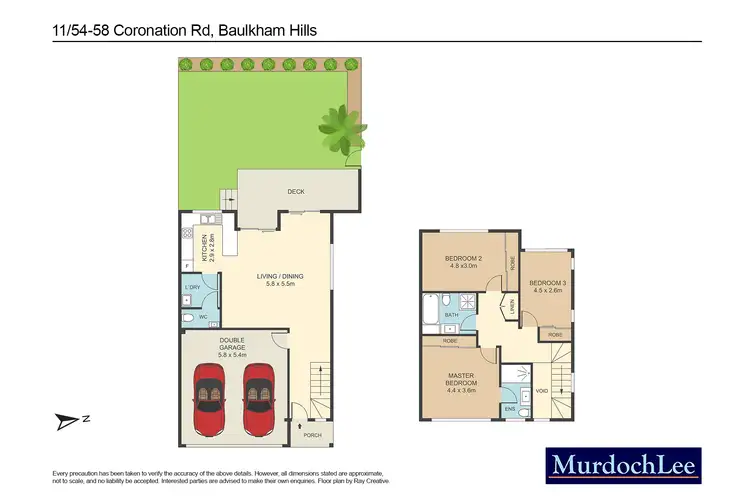 Floorplan of Homely townhouse listing, 11/54-58 Coronation Road, Baulkham Hills NSW 2153