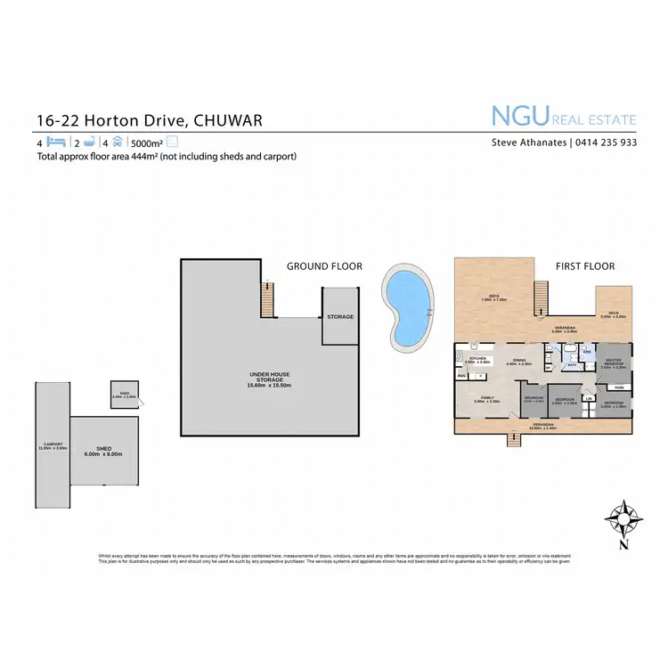 Floorplan of Homely house listing, 16-22 Horton Drive, Chuwar QLD 4306