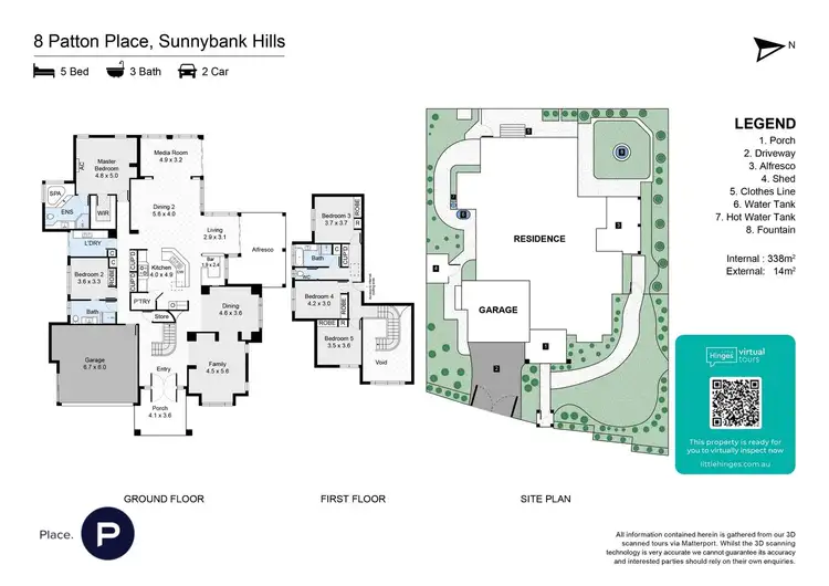 Floorplan of Homely house listing, 8 Patton Place, Sunnybank Hills QLD 4109