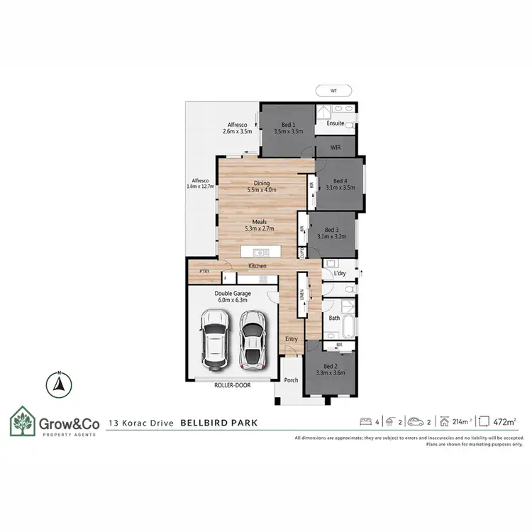 Floorplan of Homely house listing, 13 Korac Drive, Bellbird Park QLD 4300