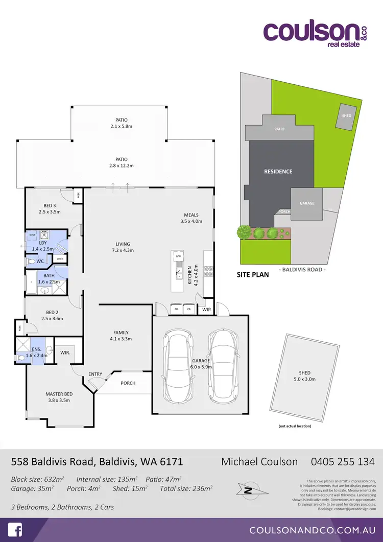 Floorplan of Homely house listing, 558 Baldivis Road, Baldivis WA 6171