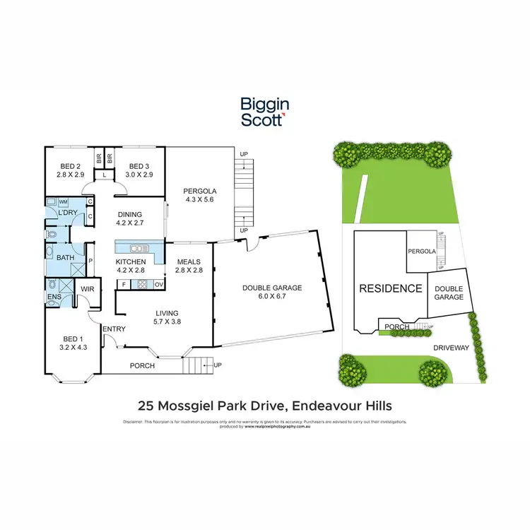 Floorplan of Homely house listing, 25 Mossgiel Park Drive, Endeavour Hills VIC 3802