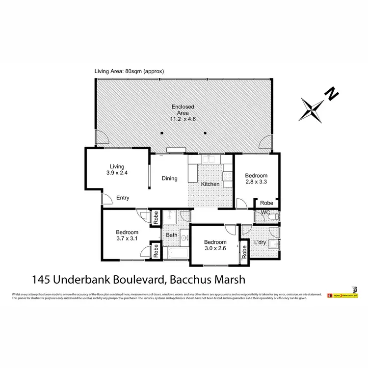 Floorplan of Homely house listing, 145 Underbank Boulevard, Bacchus Marsh VIC 3340