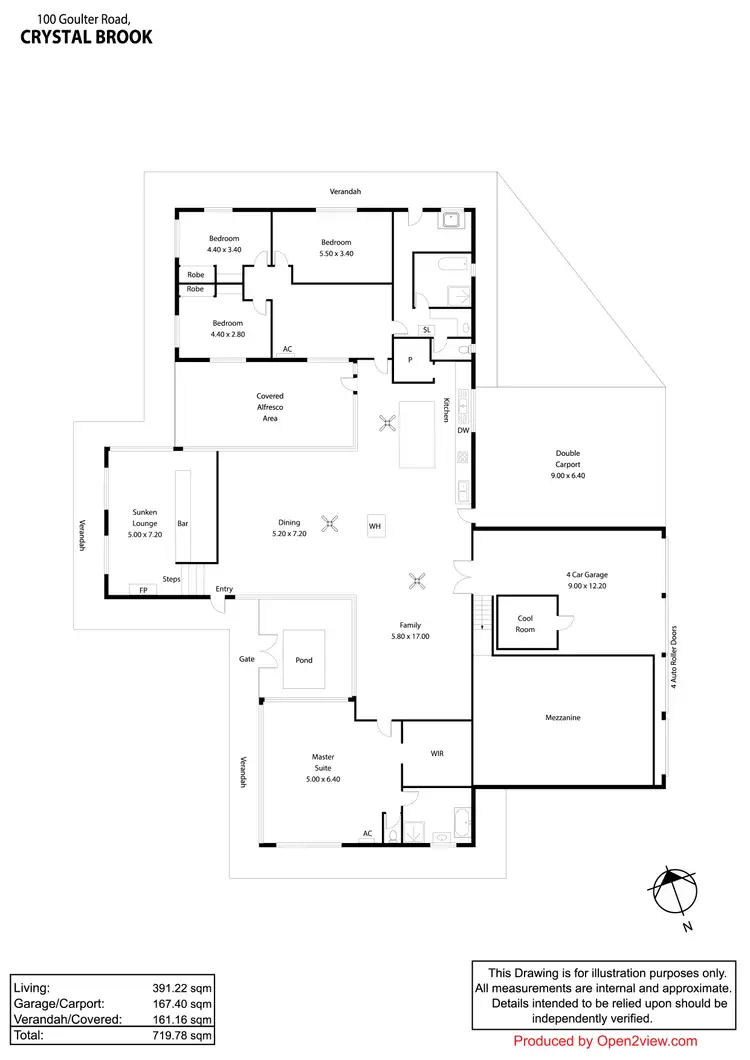 Floorplan of Homely rural property listing, 100 Goulter Road, Crystal Brook SA 5523
