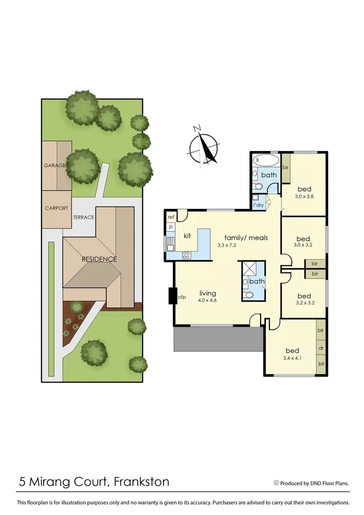 Floorplan of Homely house listing, 5 Mirang Court, Frankston VIC 3199