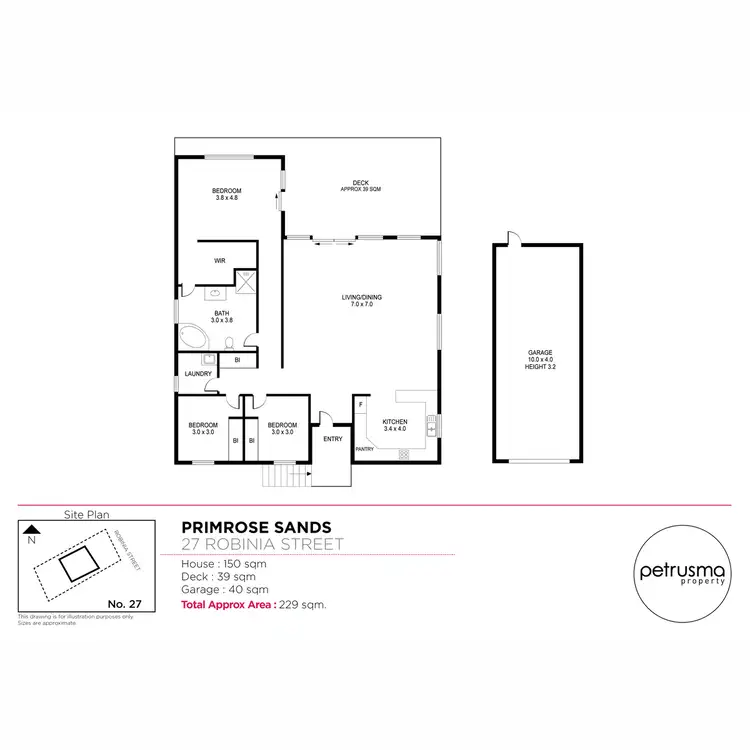 Floorplan of Homely house listing, 27 Robinia Street, Primrose Sands TAS 7173
