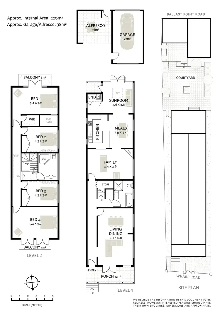 Floorplan of Homely house listing, 14A Wharf Road, Birchgrove NSW 2041