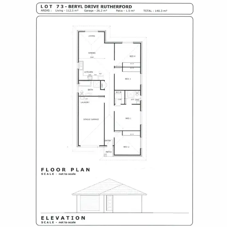 Floorplan of Homely house listing, 1/1 Arglye Estates, Rutherford NSW 2320