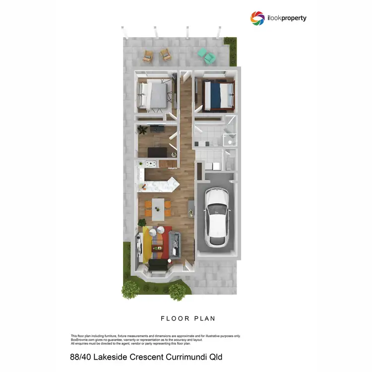 Floorplan of Homely villa listing, 88/40 Lakeside Crescent, Currimundi QLD 4551