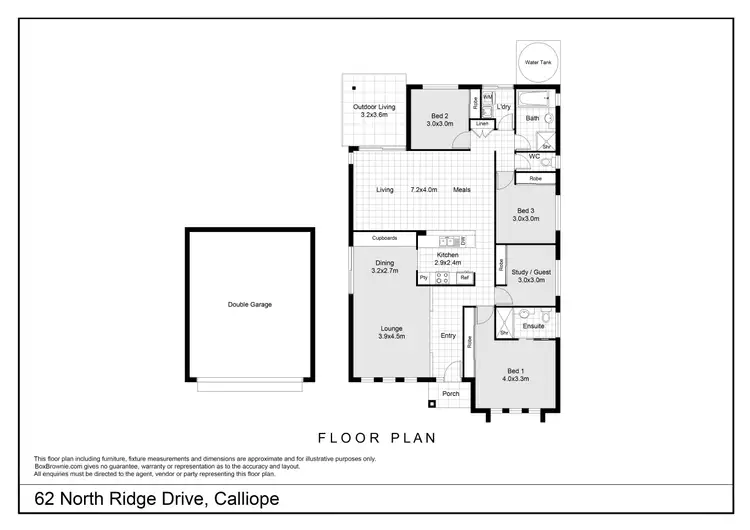 Floorplan of Homely house listing, 62 North Ridge Drive, Calliope QLD 4680