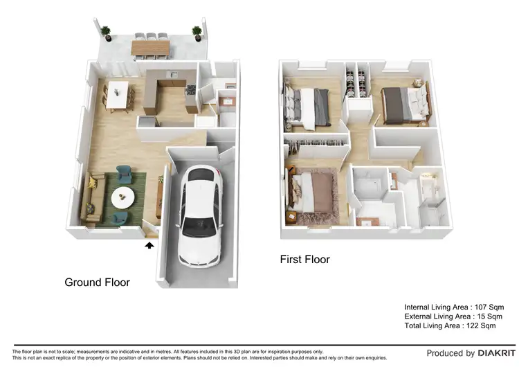 Floorplan of Homely townhouse listing, 51/42-51 Wattlebird Street, Mango Hill QLD 4509