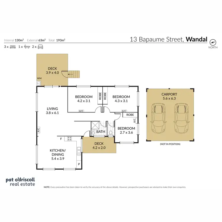 Floorplan of Homely house listing, 13 Bapaume Street, Wandal QLD 4700