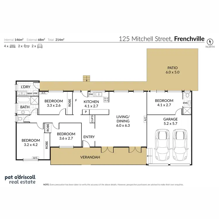 Floorplan of Homely house listing, 125 Mitchell Street, Frenchville QLD 4701