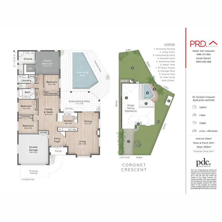 Floorplan of Homely house listing, 35 Coronet Crescent, Burleigh Waters QLD 4220