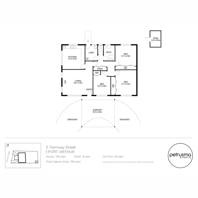 Floorplan of Homely house listing, 5 Tramway Street, Port Arthur TAS 7182