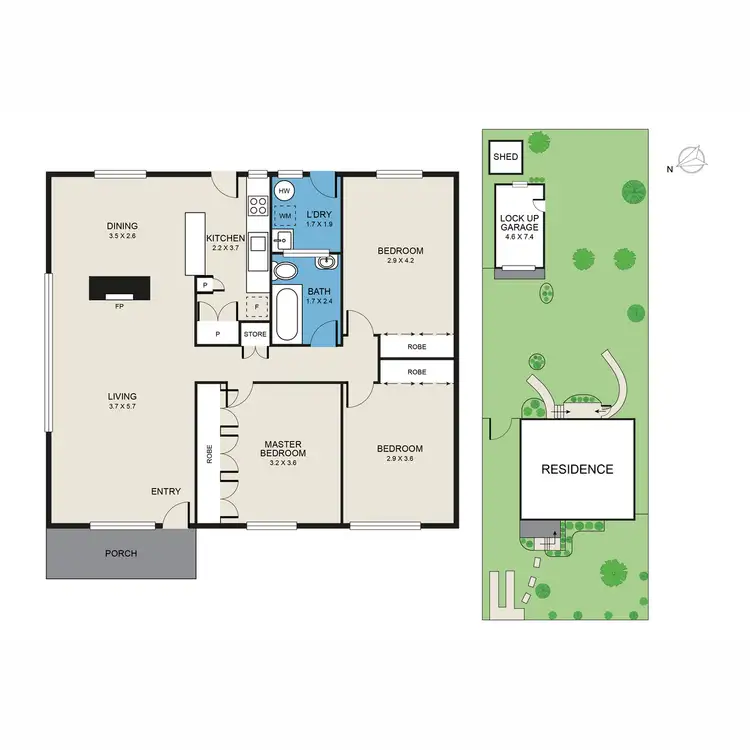Floorplan of Homely house listing, 48 Desmond Street, Cessnock NSW 2325