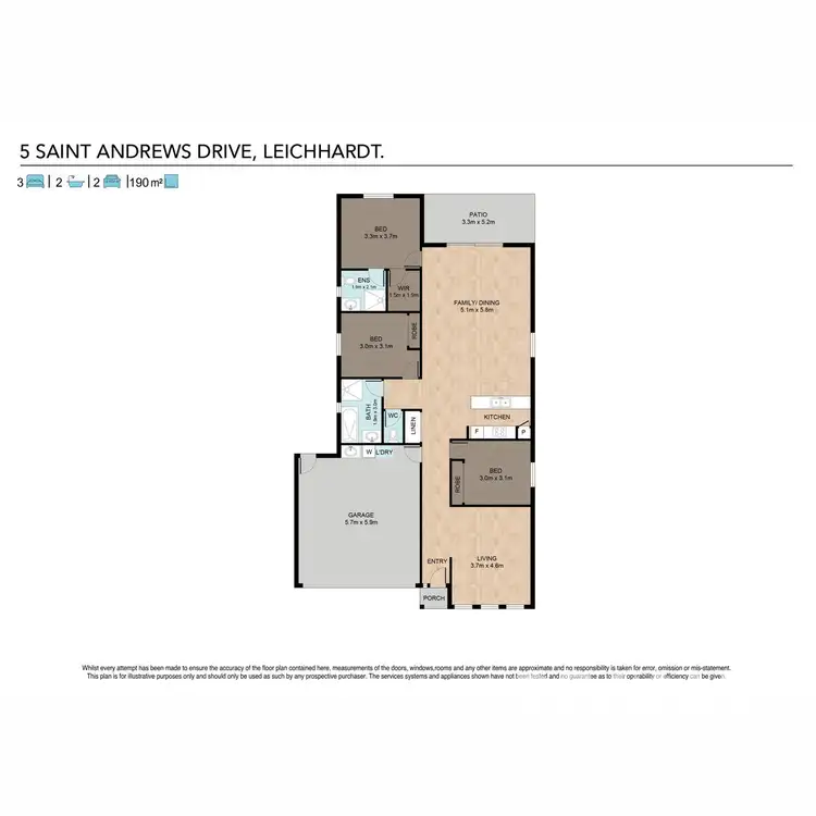 Floorplan of Homely house listing, 5 St Andrews Drive, Leichhardt QLD 4305