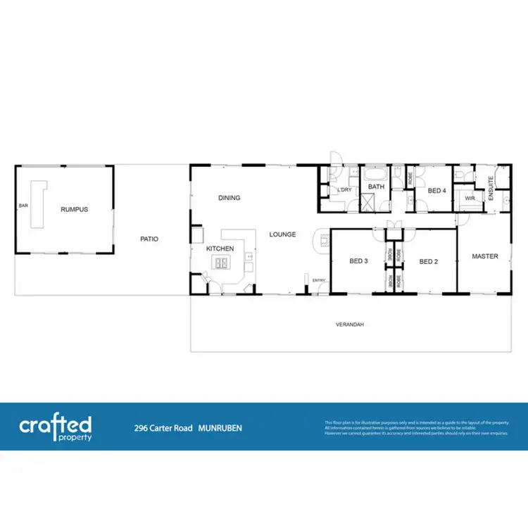 Floorplan of Homely house listing, 296 Carter Road, Munruben QLD 4125