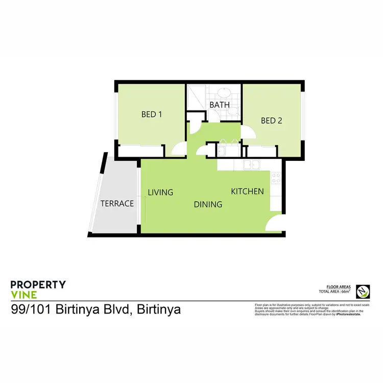 Floorplan of Homely unit listing, 99/101 Birtinya Boulevard, Birtinya QLD 4575
