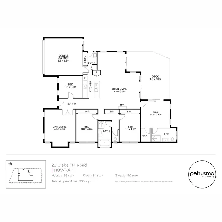 Floorplan of Homely house listing, 22 Glebe Hill Road, Howrah TAS 7018