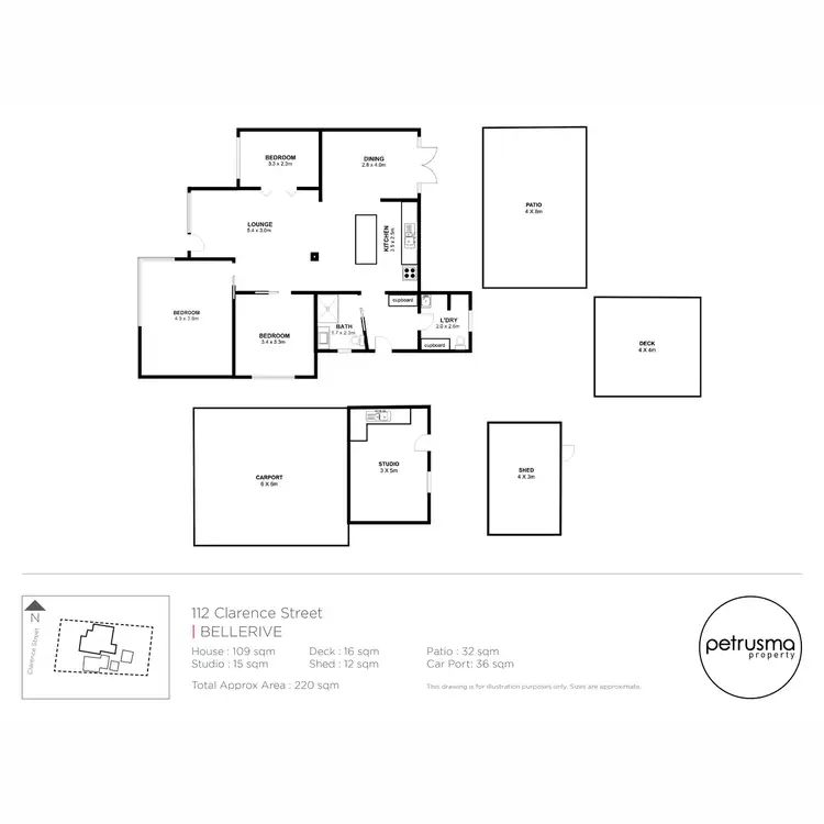 Floorplan of Homely house listing, 112 Clarence Street, Bellerive TAS 7018