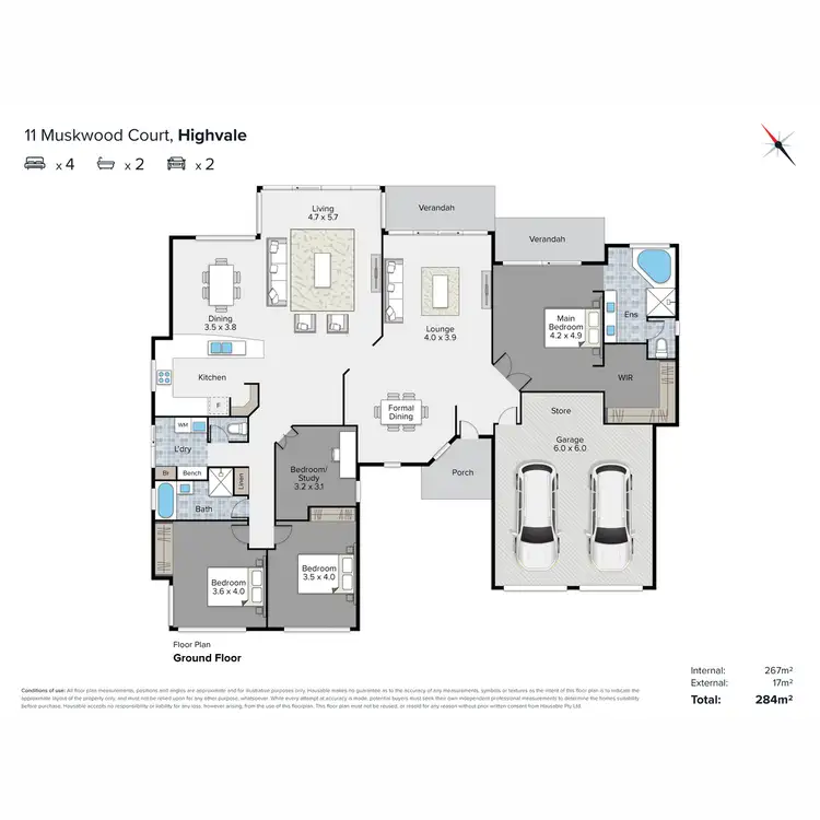 Floorplan of Homely house listing, 11 Muskwood Court, Highvale QLD 4520