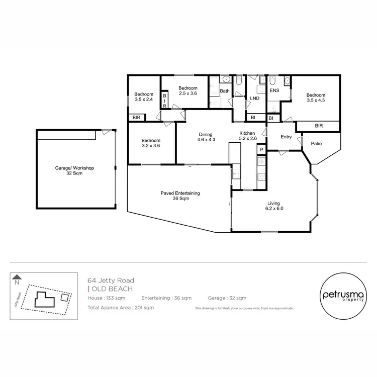 Floorplan of Homely house listing, 64 Jetty Road, Old Beach TAS 7017