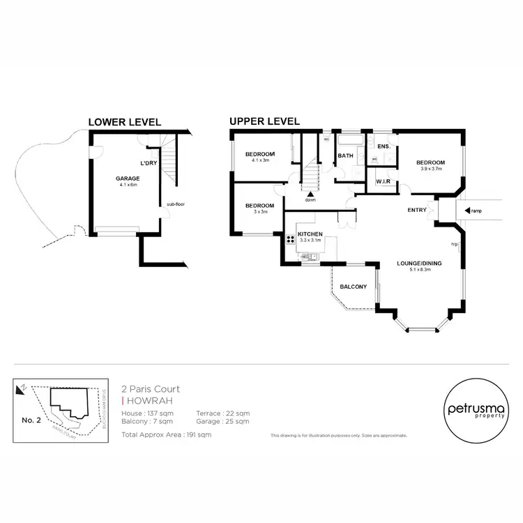 Floorplan of Homely house listing, 2 Paris Court, Howrah TAS 7018