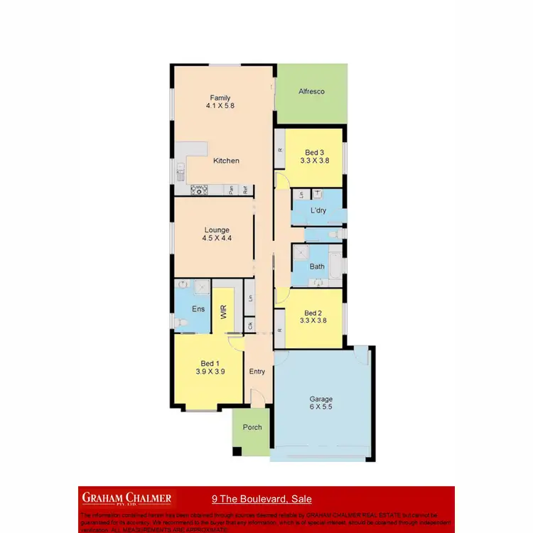 Floorplan of Homely house listing, 9 The Boulevard, Sale VIC 3850
