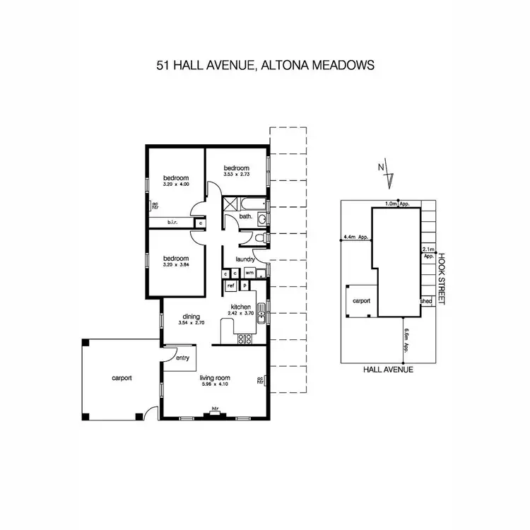 Floorplan of Homely house listing, 3/61 Hall Avenue, Altona Meadows VIC 3028