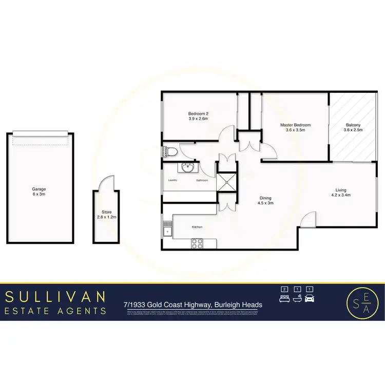 Floorplan of Homely apartment listing, 7/1933 Gold Coast Highway, Burleigh Heads QLD 4220