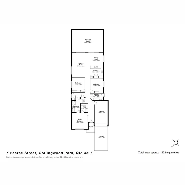 Floorplan of Homely house listing, 7 Pearse Street, Collingwood Park QLD 4301