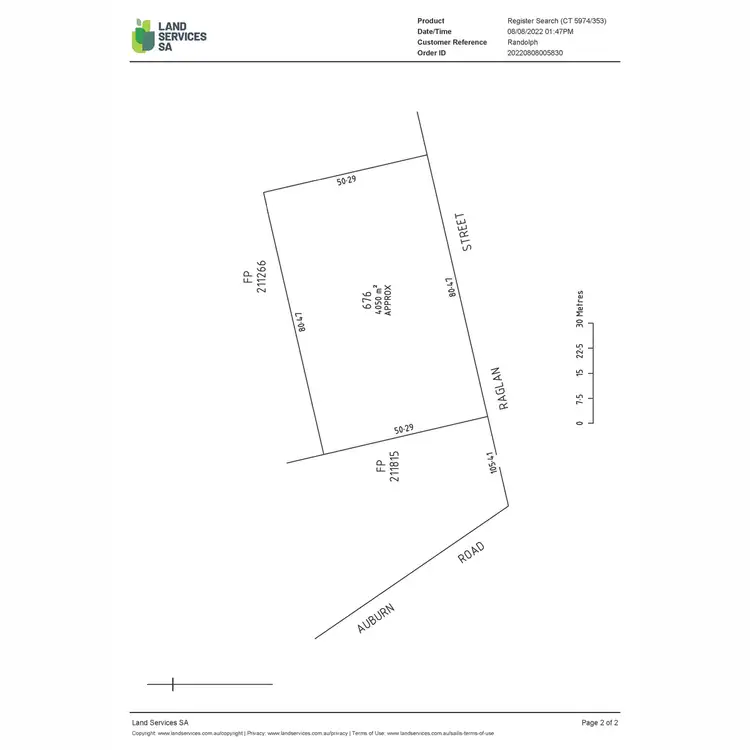 Floorplan of Homely land listing, LOT 676 Raglan Street, Auburn SA 5451