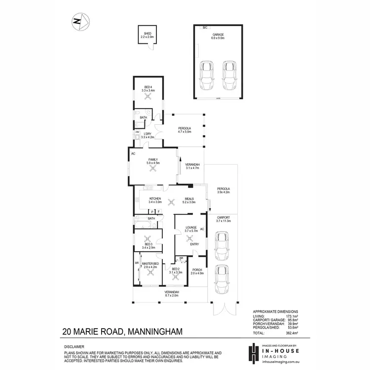 Floorplan of Homely house listing, 20 Marie Road, Manningham SA 5086