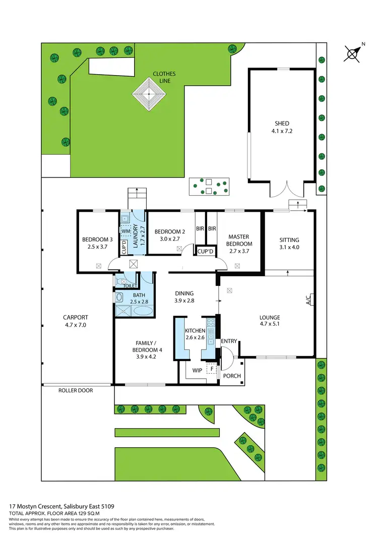 Floorplan of Homely house listing, 17 Mostyn Crescent, Salisbury East SA 5109