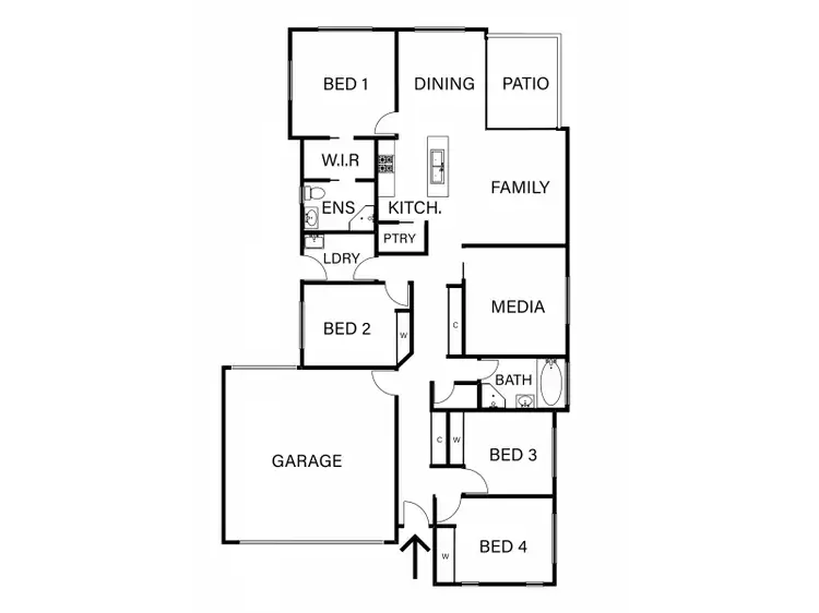 Floorplan of Homely house listing, 40 Waugh Street, Urangan QLD 4655