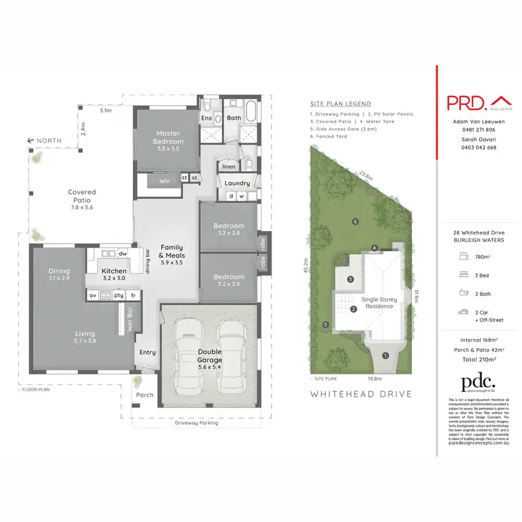 Floorplan of Homely house listing, 28 Whitehead Drive, Burleigh Waters QLD 4220