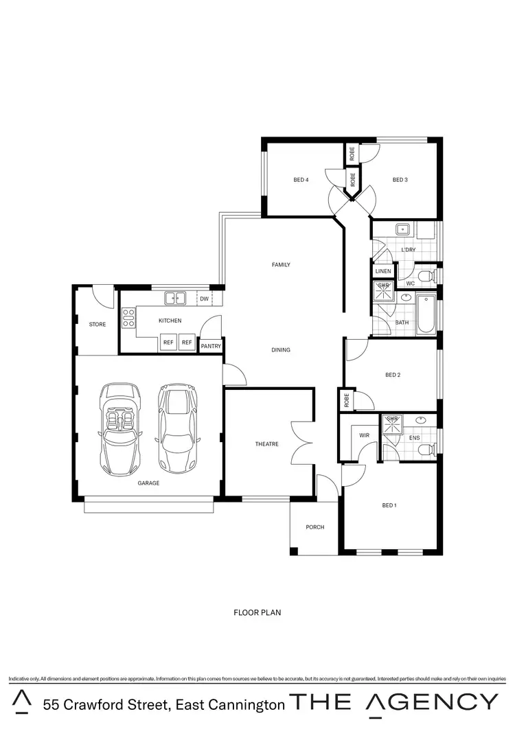 Floorplan of Homely house listing, 55 Crawford Street, East Cannington WA 6107