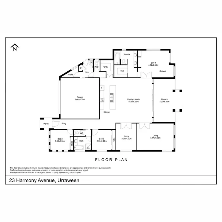 Floorplan of Homely house listing, 23 Harmony Avenue, Urraween QLD 4655