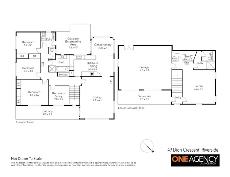 Floorplan of Homely house listing, 49 Dion Crescent, Riverside TAS 7250