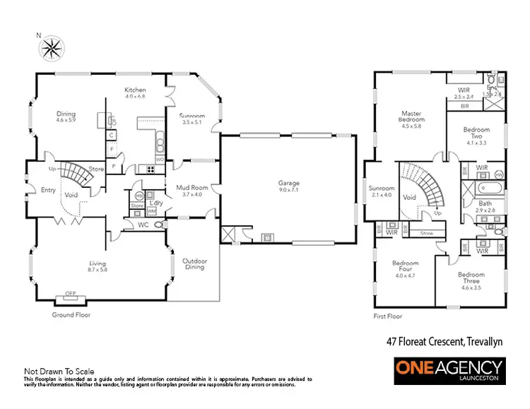 Floorplan of Homely house listing, 47 Floreat Crescent, Trevallyn TAS 7250