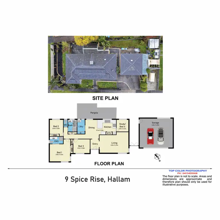 Floorplan of Homely house listing, 9 Spice Rise, Hallam VIC 3803