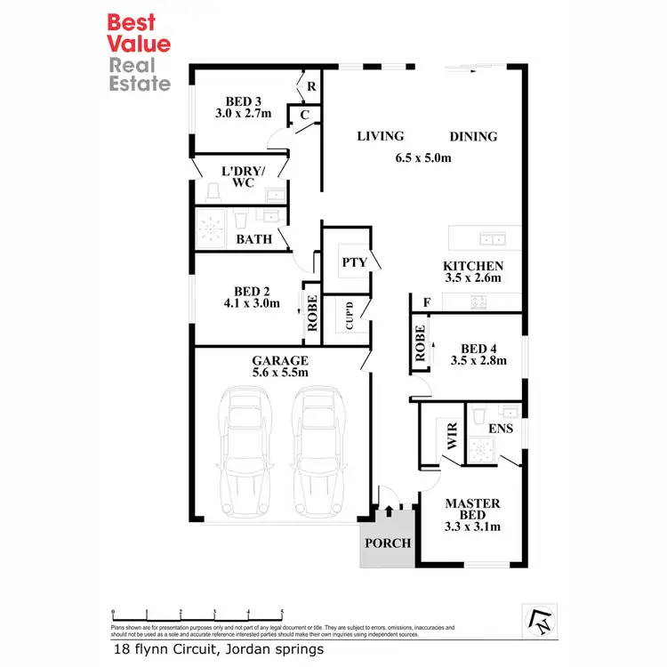 Floorplan of Homely house listing, 18 Flynn Circuit, Jordan Springs NSW 2747