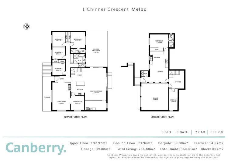 Floorplan of Homely house listing, 1 Chinner Crescent, Melba ACT 2615
