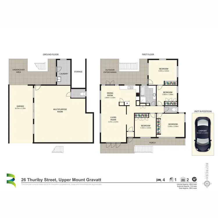 Floorplan of Homely house listing, 26 Thurlby Street, Upper Mount Gravatt QLD 4122