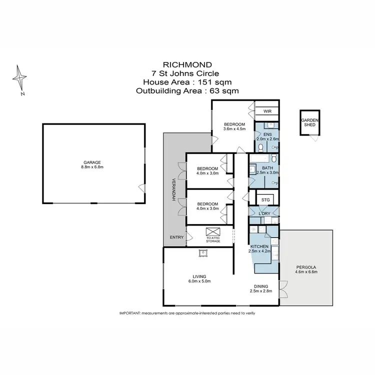 Floorplan of Homely house listing, 7 St Johns Circle, Richmond TAS 7025