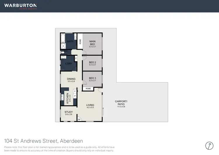 Floorplan of Homely house listing, 104 St Andrews Street, Aberdeen NSW 2336