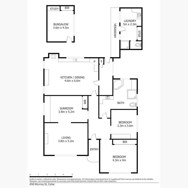Floorplan of Homely house listing, 450 Murray Street, Colac VIC 3250